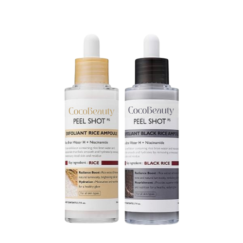 CocoBeauty Peel Shot Glow Rice Ampoule Duo