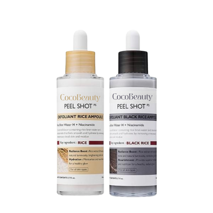 CocoBeauty Peel Shot Glow Rijst Ampul Duo