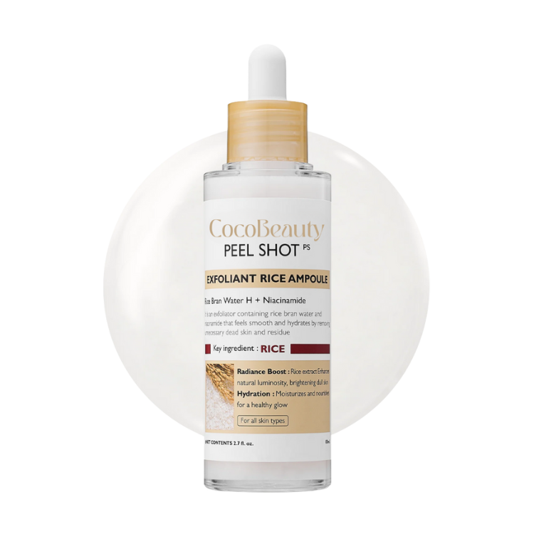 CocoBeauty Peel Shot Glow Rice Ampoule Duo