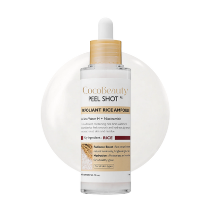 CocoBeauty Peel Shot Glow Rice Ampoule Duo