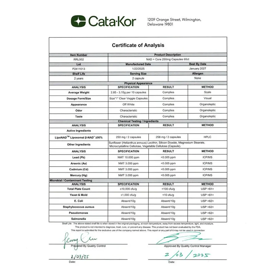 NAD+ Nicotinamide Riboside